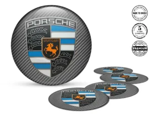 Porsche Adesivi Cerchio Auto Design Cupola Stiloso